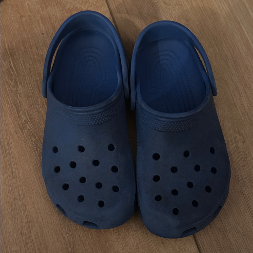 CROCS Kids Navy Blue Slippers